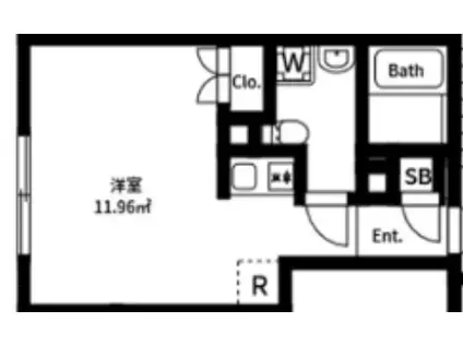 EXENTIA OJI-HONCHO(ワンルーム/1階)の間取り写真