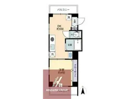 SKハイツ(1DK/3階)の間取り写真