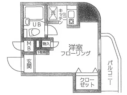 シティハイツ新大塚(ワンルーム/3階)の間取り写真
