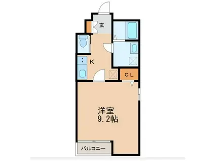 アスコット新寺(1K/3階)の間取り写真