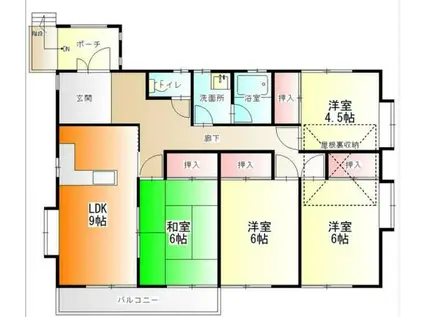 メゾンファミール瀬谷(4LDK/2階)の間取り写真