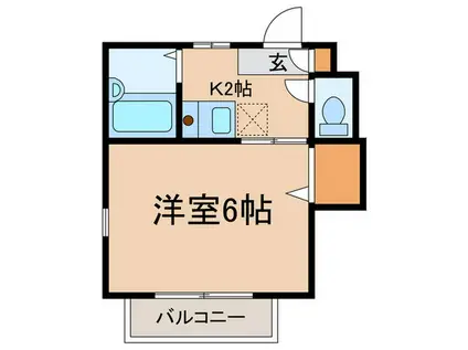 チェリッシュ目白A(1K/1階)の間取り写真