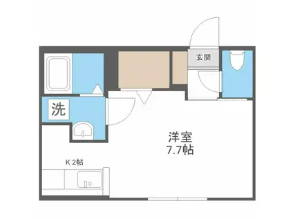 NEXUSE N24 ネクサスN24(1K/5階)の間取り写真