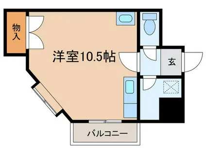 東園田コーポファイブ(ワンルーム/2階)の間取り写真