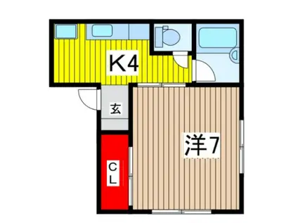 SAMAX MIMURA(1K/1階)の間取り写真