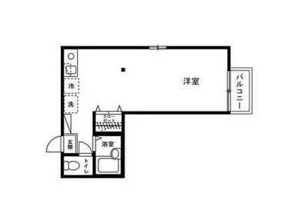 オーセンティック(ワンルーム/2階)の間取り写真
