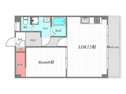 プール・トゥジュール梅田ウエストII(1LDK/3階)の間取り写真