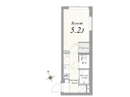 CITY STAGE 練馬II(1K/2階)の間取り写真