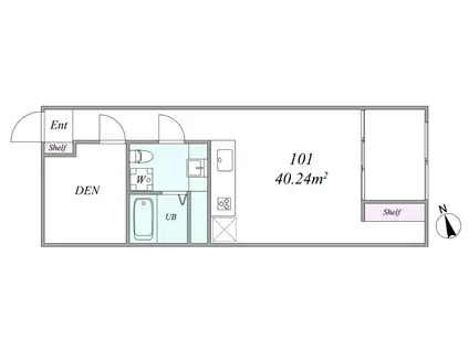 THE TRIAS205(2LDK/B1階)の間取り写真