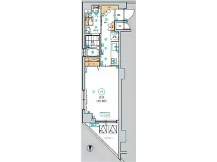 ル・リオン三軒茶屋III(1K/4階)の間取り写真