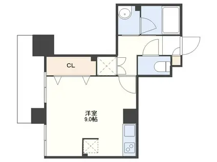 716浜口(ワンルーム/2階)の間取り写真