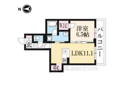 シャーメゾン プレミアス(1LDK/2階)の間取り写真