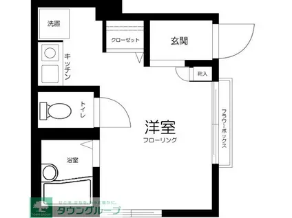 グラール幡ヶ谷(ワンルーム/1階)の間取り写真