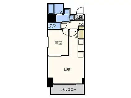 レオンコンフォート本町東(1LDK/12階)の間取り写真