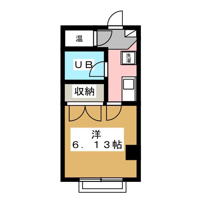 コーポAQA(1K/3階)の間取り写真