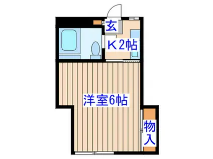梅林荘(1K/1階)の間取り写真
