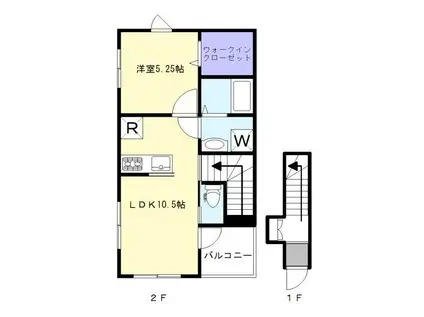 L-グランディール(1LDK/2階)の間取り写真