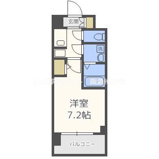 M-RESIDENCE新大阪GARDEN(1K/6階)の間取り写真