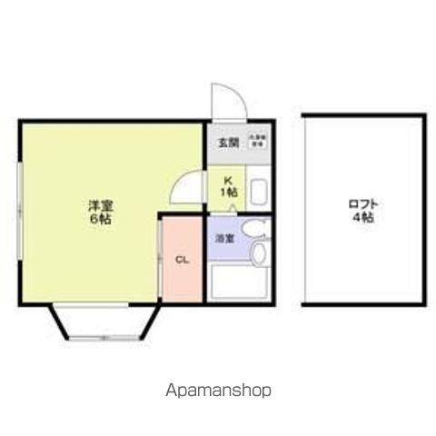 アメニティ東戸塚(1K/1階)の間取り写真