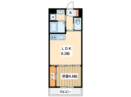 葉山レジデンスⅢ(1LDK/1階)の間取り写真