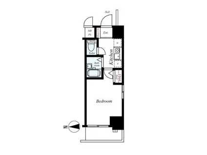 エスリード梅田東(1K/4階)の間取り写真