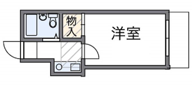 レオパレス加古川第7(1K/1階)の間取り写真