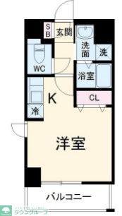 プログレッソ八田(1K/9階)の間取り写真