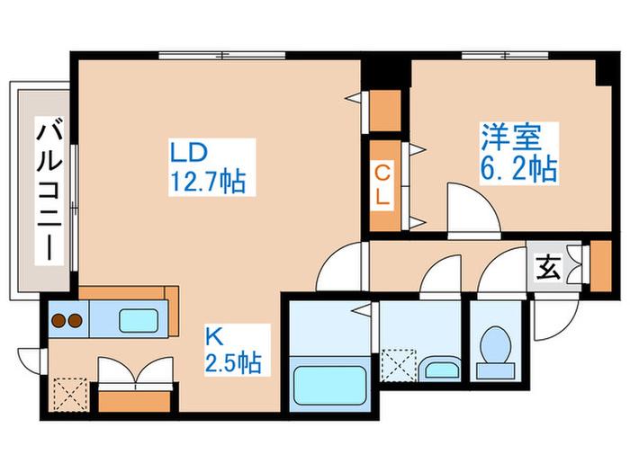 GRAN-D YS CONCEPT(1LDK/3階)の間取り写真