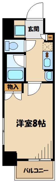 N-FLATS町田(1K/5階)の間取り写真