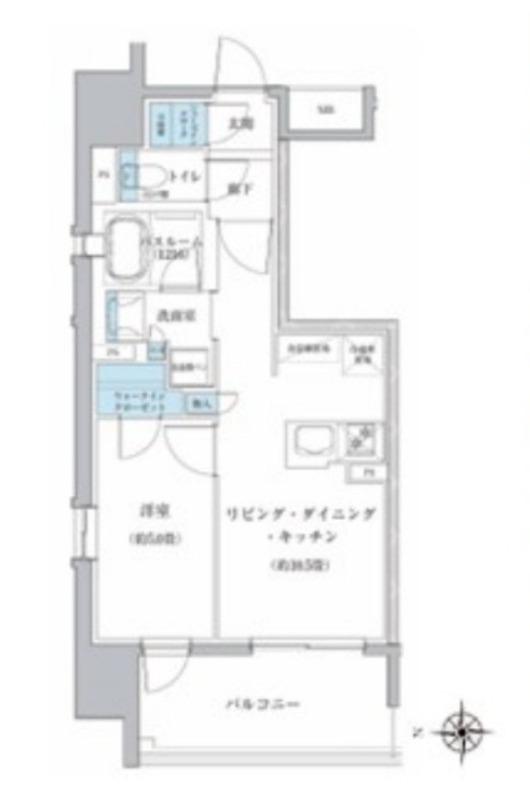 大須FRONT(1LDK/9階)の間取り写真