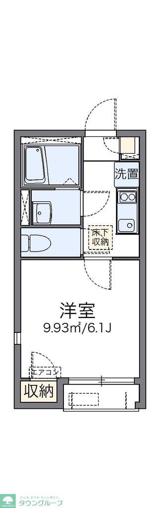レオネクストフレシールコート(1K/1階)の間取り写真