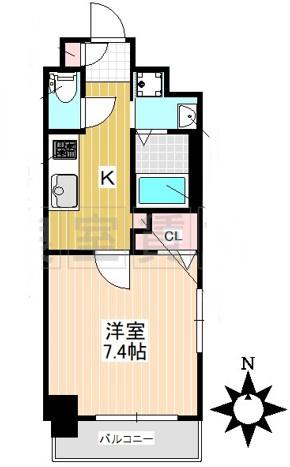 AVANTI(1K/8階)の間取り写真