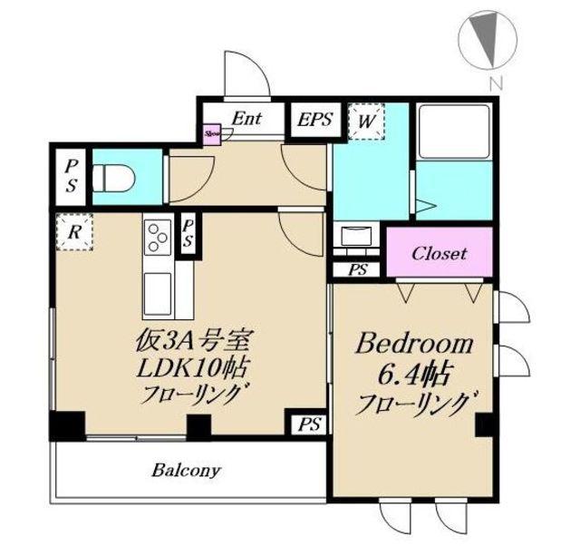 XEVO吉祥寺(1LDK/3階)の間取り写真