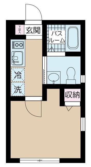 NSGATE南千住(1K/3階)の間取り写真