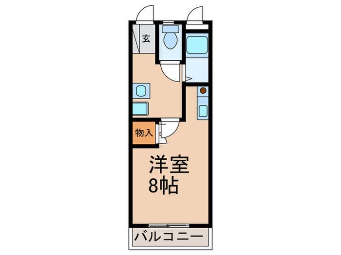 レジデンス高松(ワンルーム/7階)の間取り写真