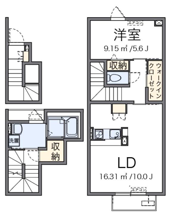 KEEP NEXTI(1LDK/1階)の間取り写真