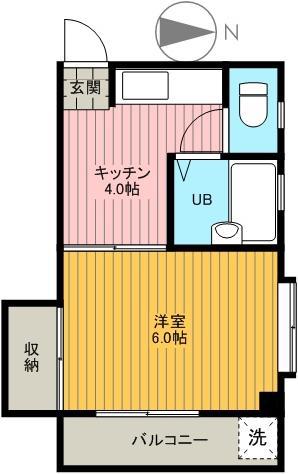 コーポ長崎(1K/3階)の間取り写真