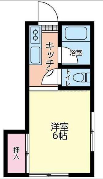サクラハウス(1K/2階)の間取り写真