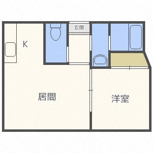 アズライトN17(1LDK/4階)の間取り写真
