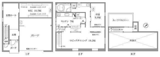 佃野町3番一戸建(1LDK/1階)の間取り写真
