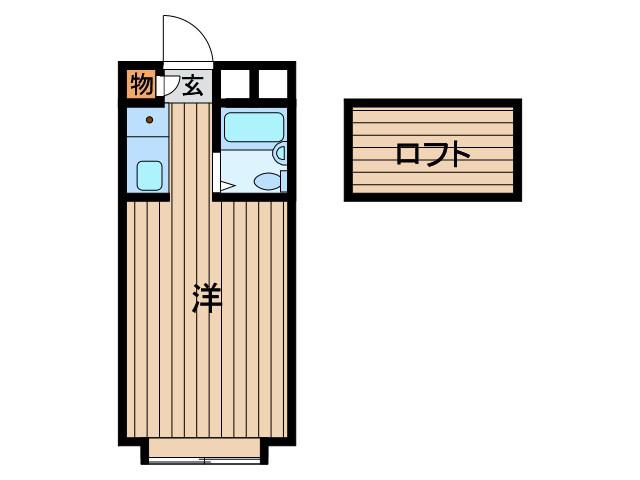 KOCHO8(ワンルーム/2階)の間取り写真