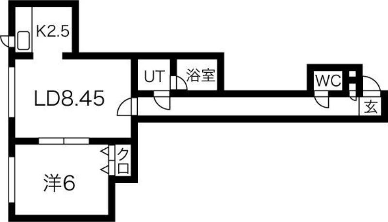 グランメゾンイースト(1LDK/3階)の間取り写真