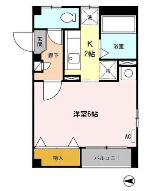 アーバンライフ(1K/1階)の間取り写真