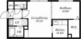 PRINCEHOMESN28(1LDK/2階)の間取り写真