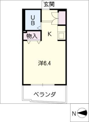 ジョイフル荒畑II(ワンルーム/3階)の間取り写真