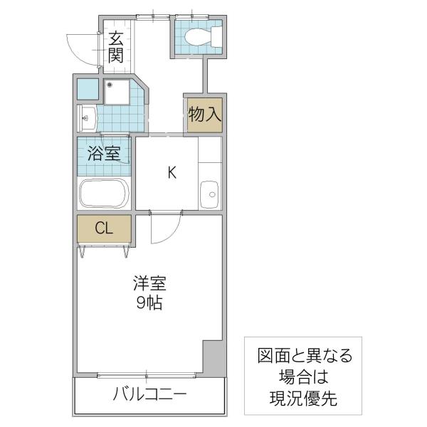 グランドパレスNS-6(ワンルーム/3階)の間取り写真