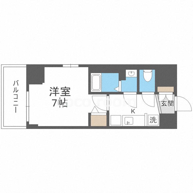 CITY LUX NAMBA サウス(1K/12階)の間取り写真