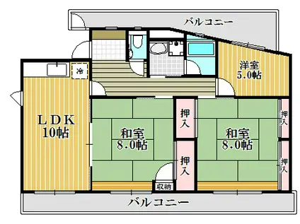 ミトヨ高砂レジデンス(3LDK/3階)の間取り写真