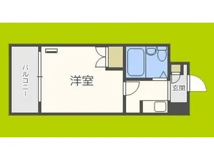 中央東栄ビル(1K/1階)の間取り写真