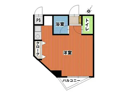 ステイツ久留米(ワンルーム/5階)の間取り写真